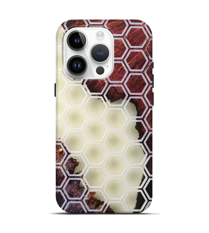 iPhone 15 Pro Wood+Resin Live Edge Phone Case - Kerry (Clear, 674065)