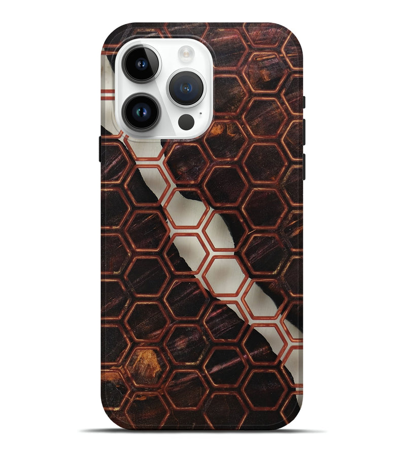 iPhone 15 Pro Max Wood+Resin Live Edge Phone Case - Lamont (Clear, 674067)