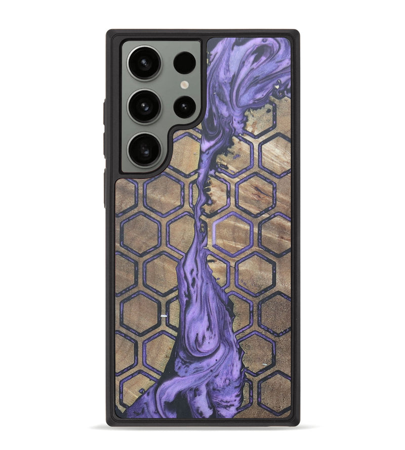 Galaxy S23 Ultra Wood+Resin Phone Case - Sharyn (Pattern, 674119)
