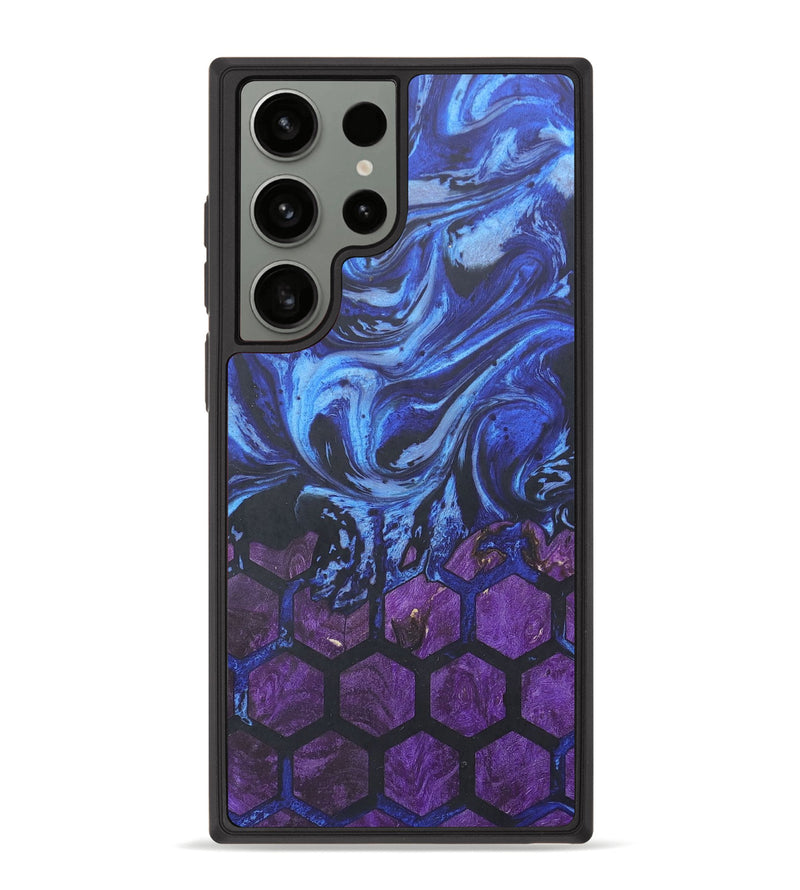 Galaxy S23 Ultra Wood+Resin Phone Case - Merle (Pattern, 674136)