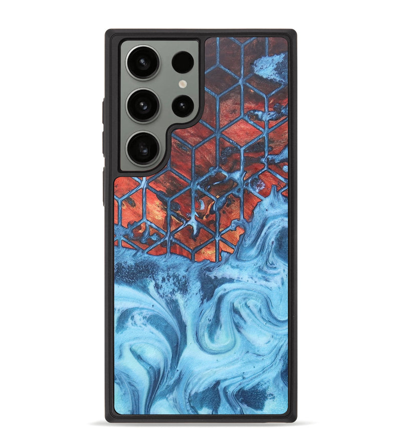 Galaxy S23 Ultra Wood+Resin Phone Case - Beulah (Pattern, 674140)