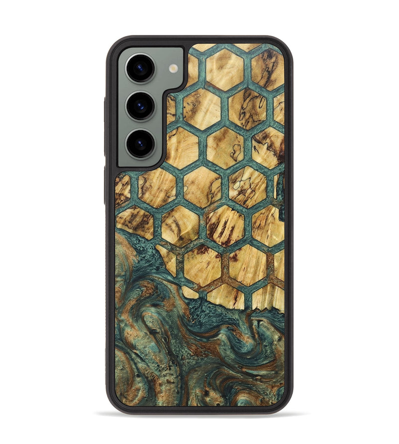 Galaxy S23 Plus Wood+Resin Phone Case - Levi (Pattern, 674157)