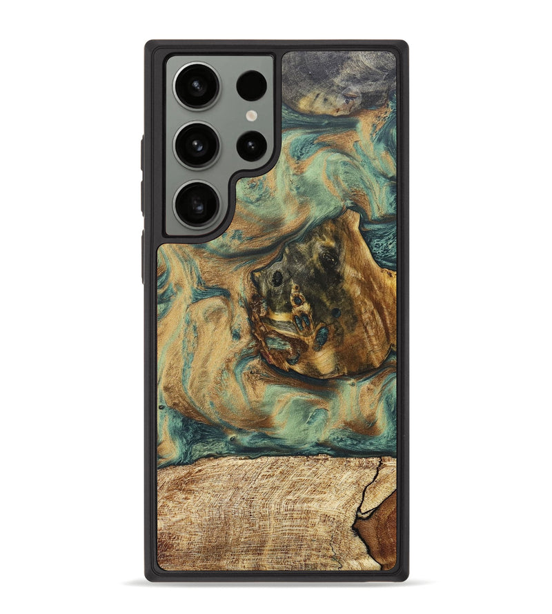 Galaxy S23 Ultra Wood+Resin Phone Case - Ken (Mosaic, 674252)