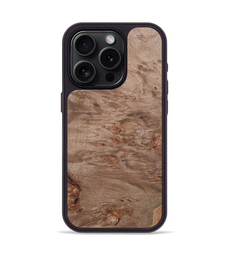 iPhone 15 Pro Wood+Resin Phone Case - Louis (Wood Burl, 674322)