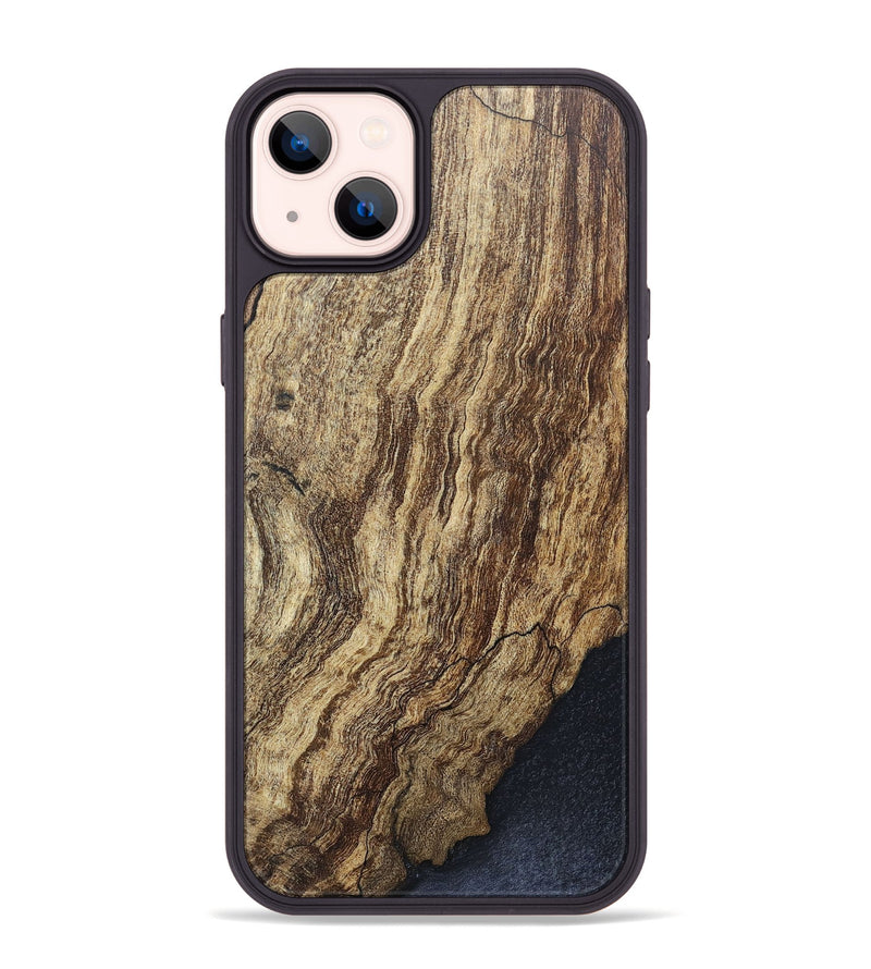 iPhone 14 Plus Wood+Resin Phone Case - Kyleigh (Wood Burl, 674323)