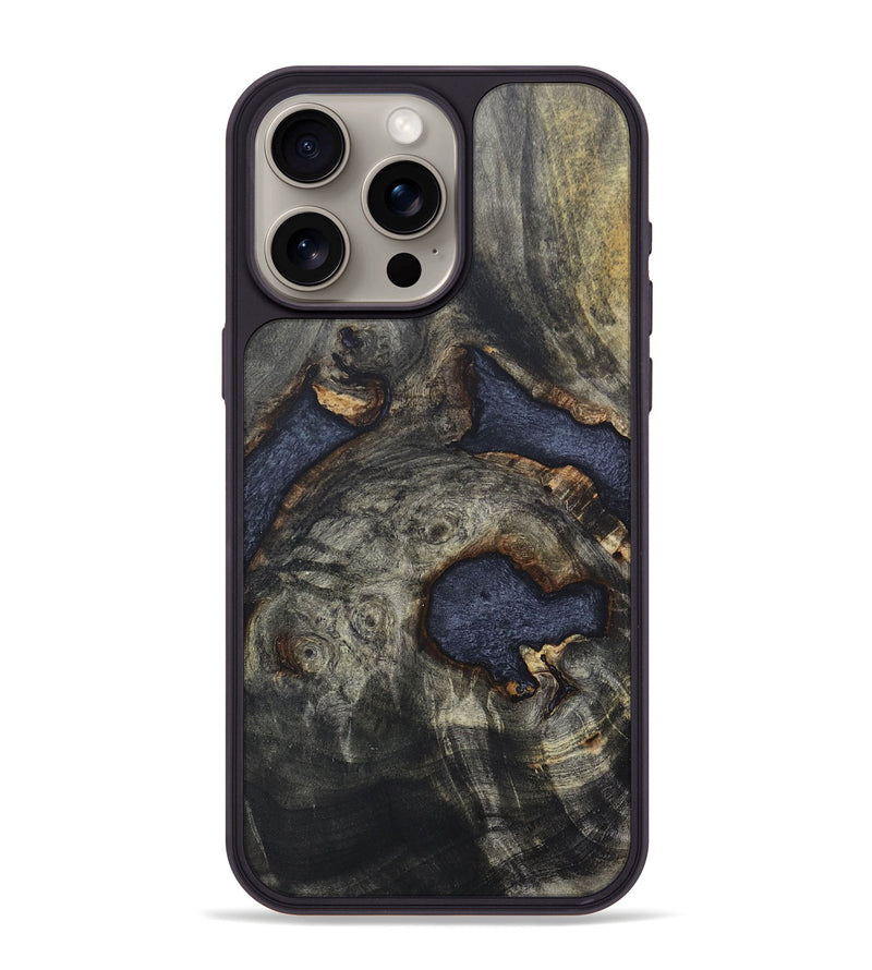 iPhone 15 Pro Max Wood+Resin Phone Case - Talia (Wood Burl, 674325)