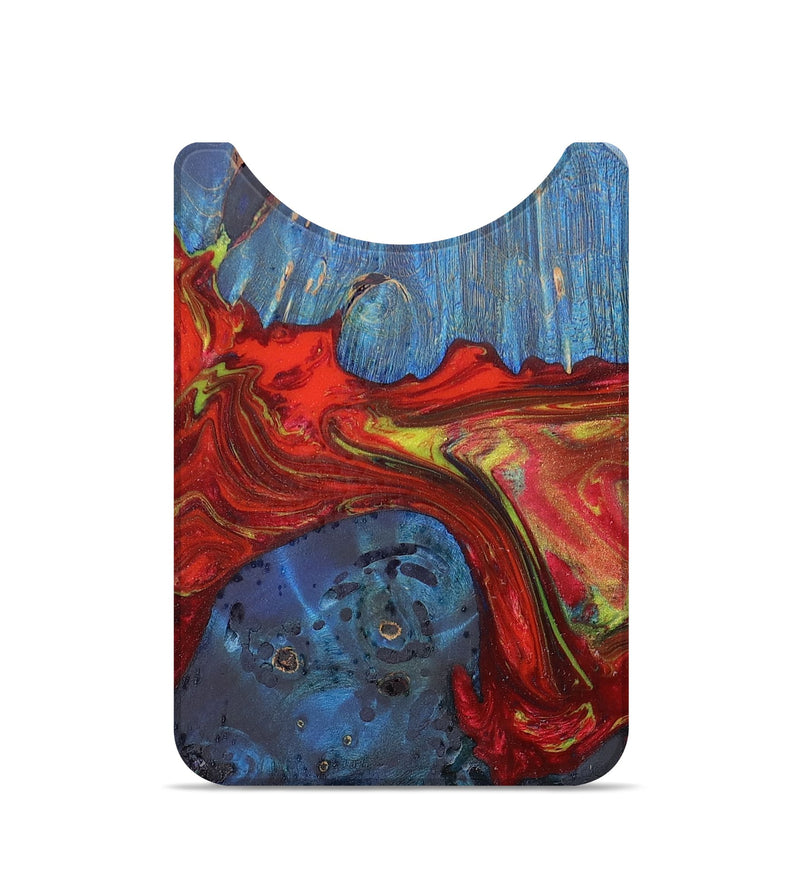 Live Edge Wood+Resin Wallet - Conor (Red, 674446)