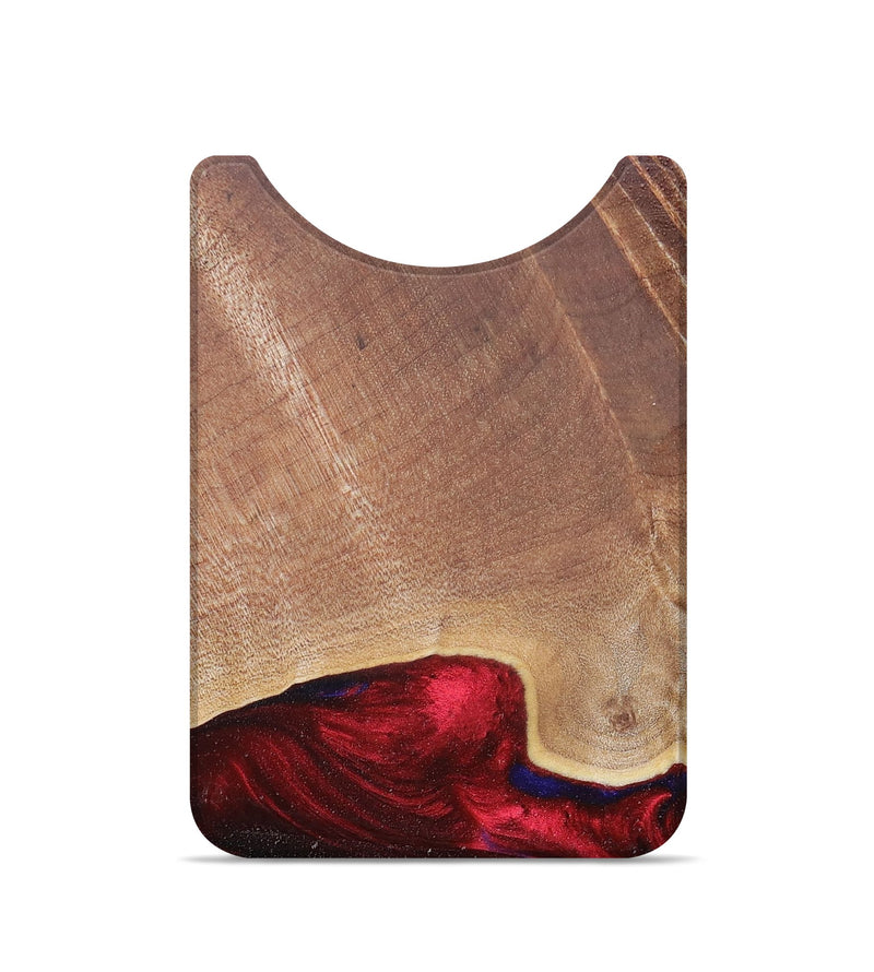 Live Edge Wood+Resin Wallet - Brynlee (Red, 674450)