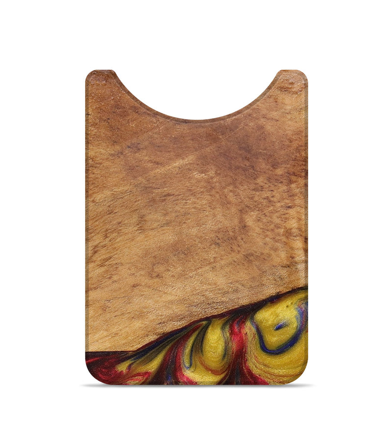 Live Edge Wood+Resin Wallet - Alexis (Red, 674451)