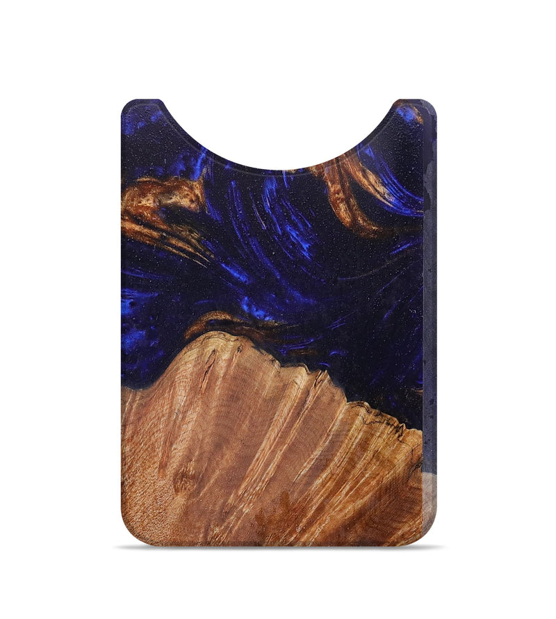 Live Edge Wood+Resin Wallet - Adelyn (Blue, 674453)