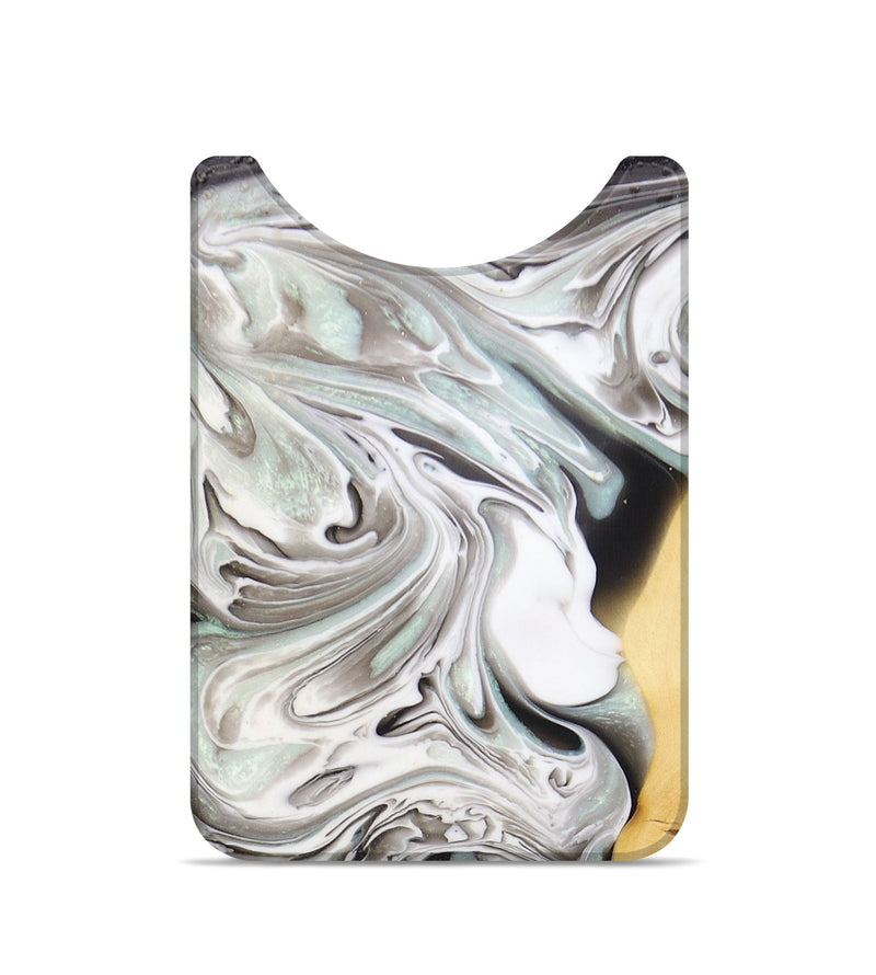 Live Edge Wood+Resin Wallet - Daryl (Black & White, 674472)