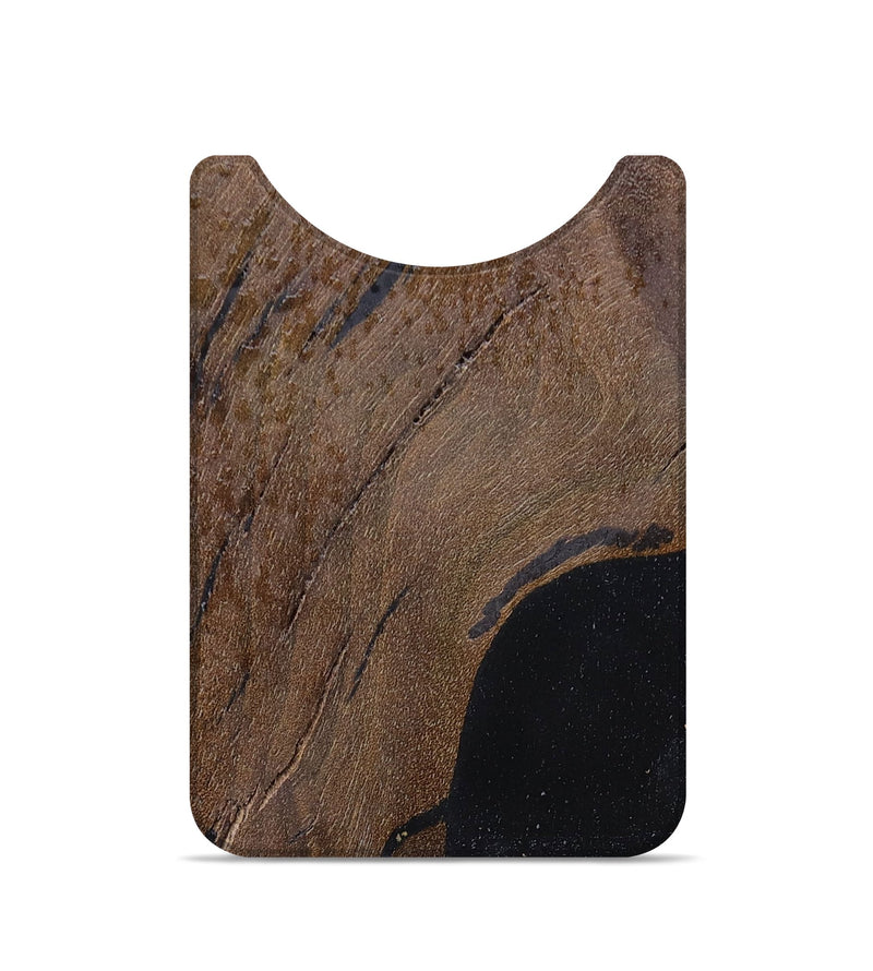 Live Edge Wood+Resin Wallet - Elise (Pure Black, 674477)