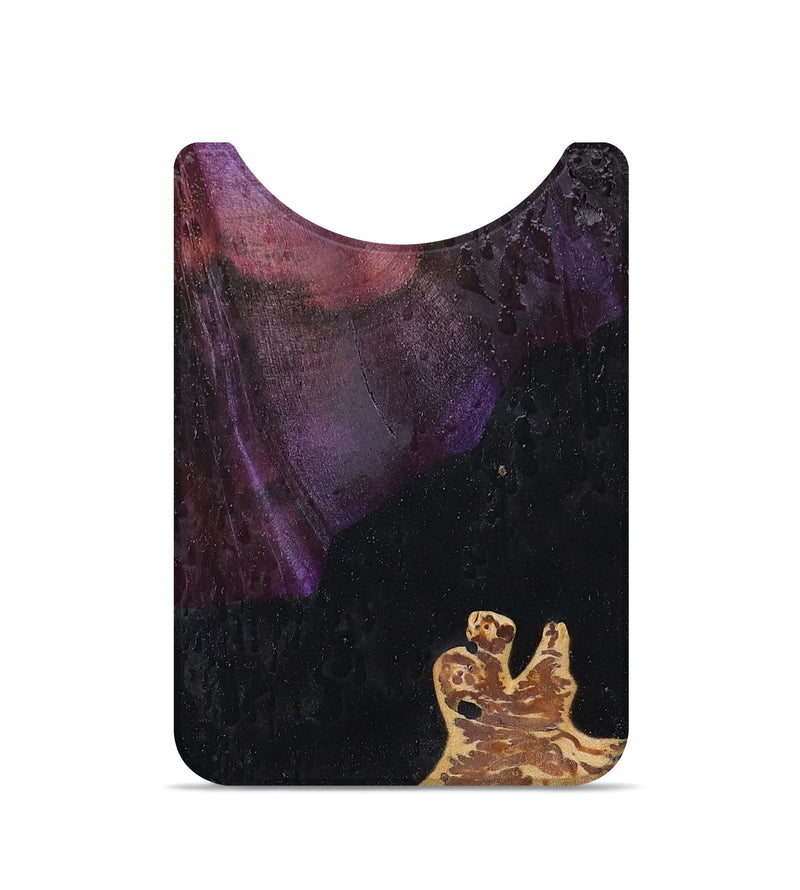 Live Edge Wood+Resin Wallet - Audrina (Wood Burl, 674484)