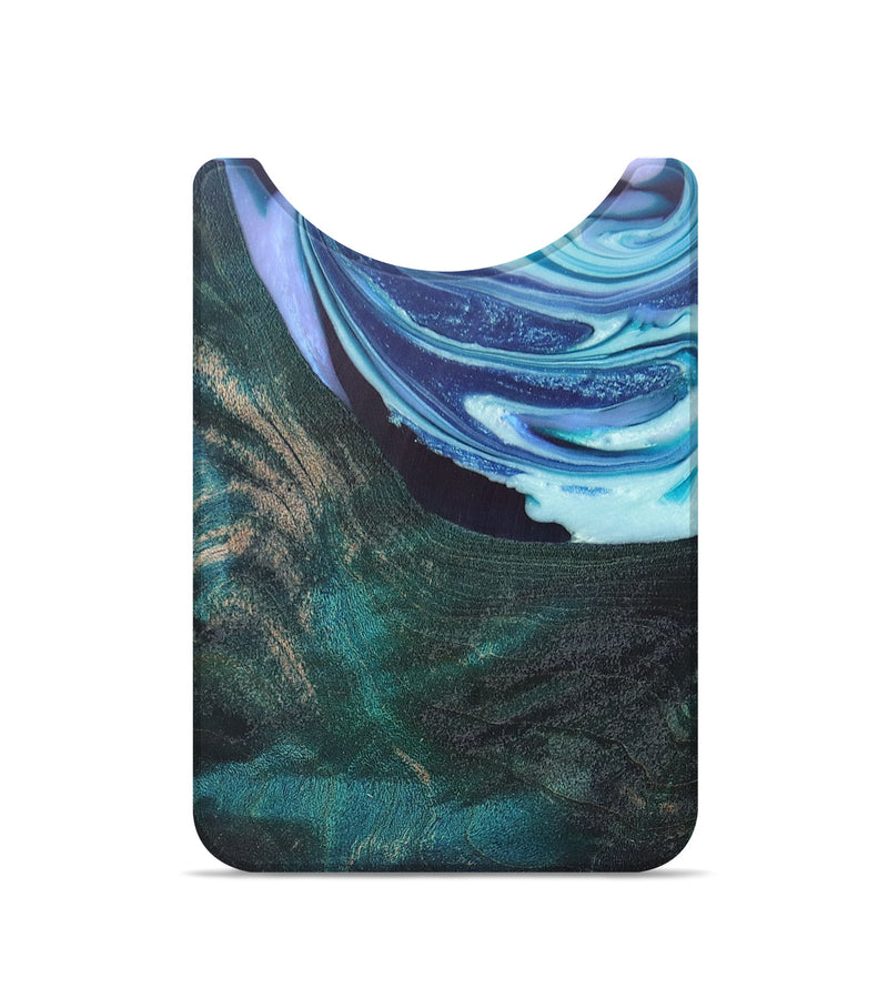 Live Edge Wood+Resin Wallet - Marquita (Blue, 674518)
