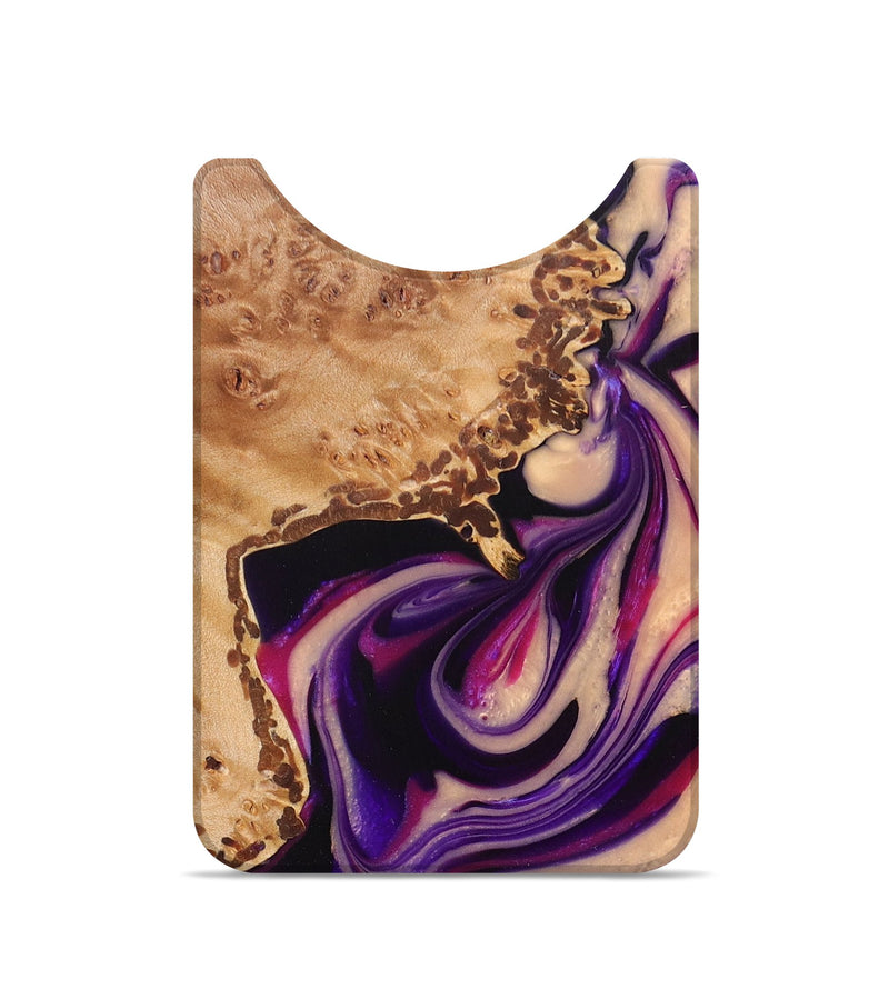 Live Edge Wood+Resin Wallet - Rickey (Purple, 674521)