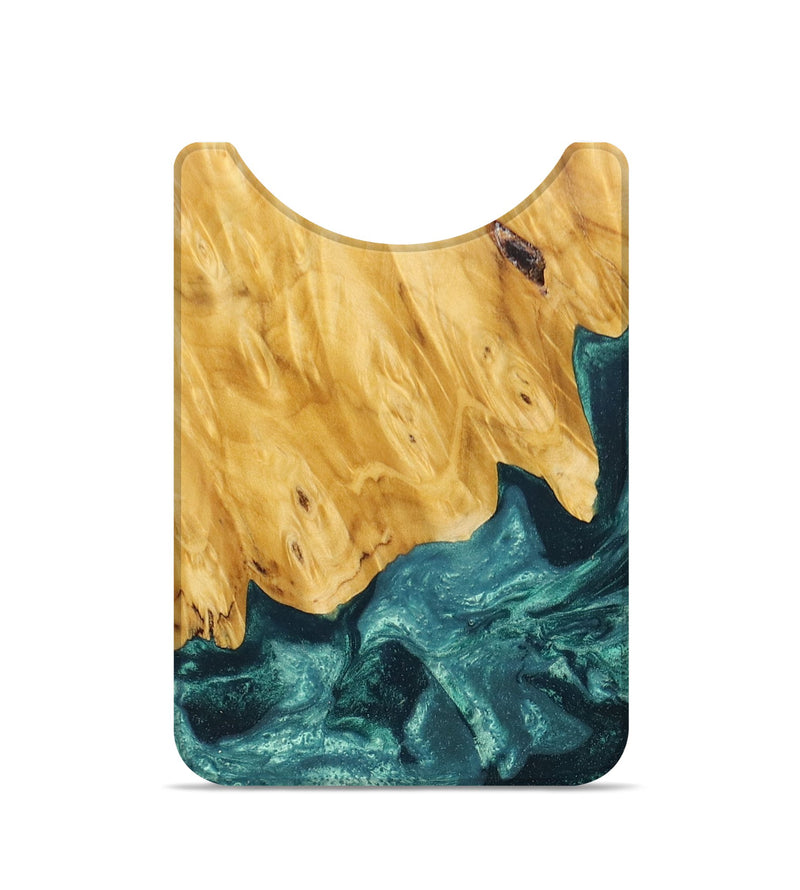 Live Edge Wood+Resin Wallet - Beckham (Green, 674528)