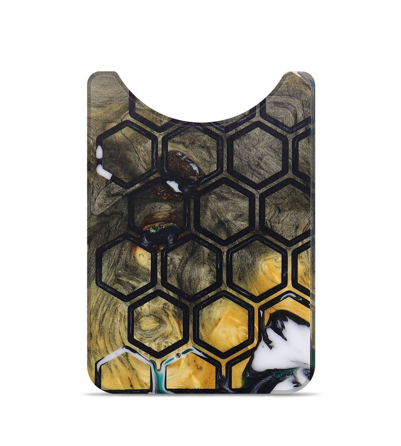 Live Edge Wood+Resin Wallet - Rickie (Black & White, 674535)