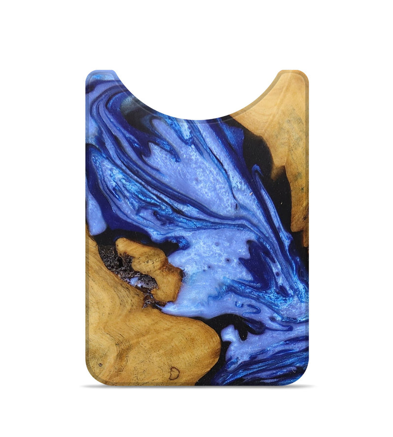 Live Edge Wood+Resin Wallet - Morgan (Blue, 674537)