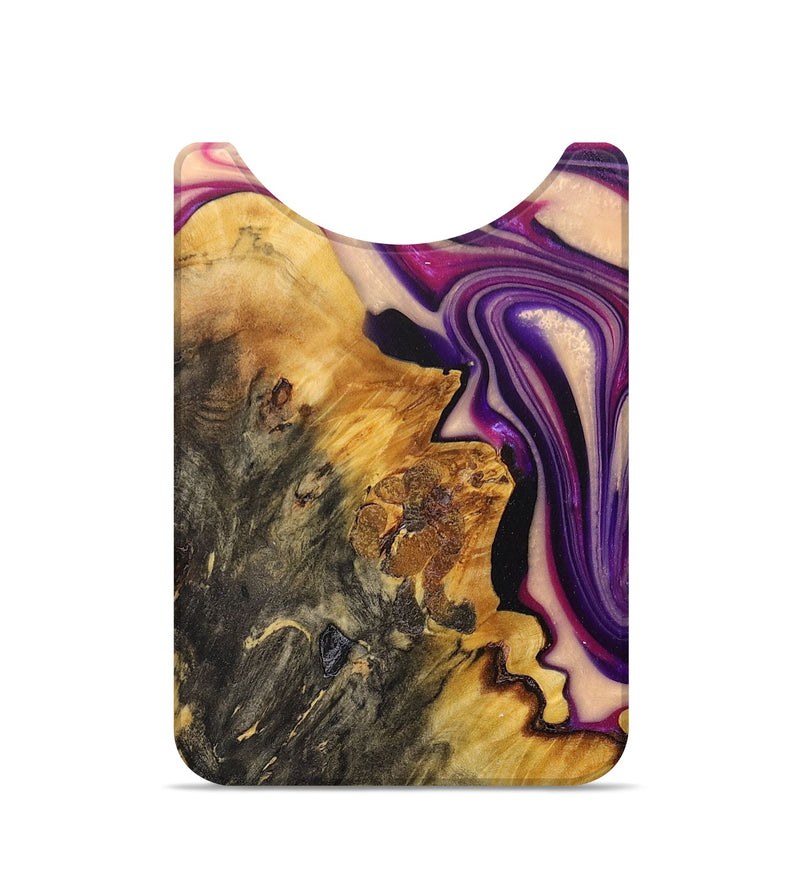Live Edge Wood+Resin Wallet - Miracle (Purple, 674541)