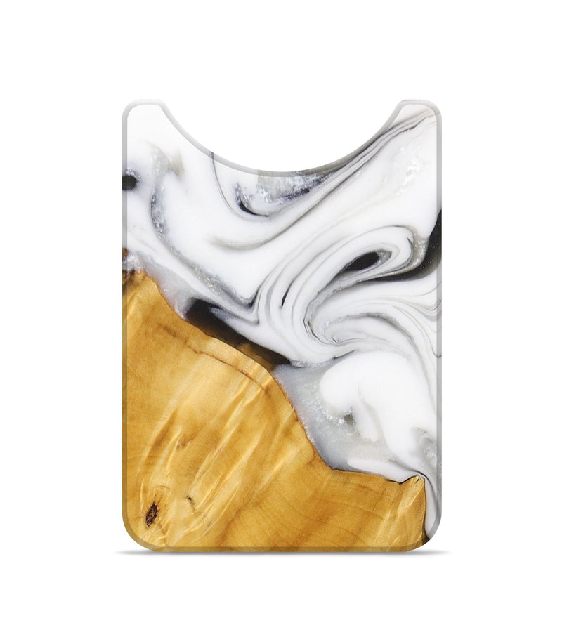 Live Edge Wood+Resin Wallet - Miles (Black & White, 674543)