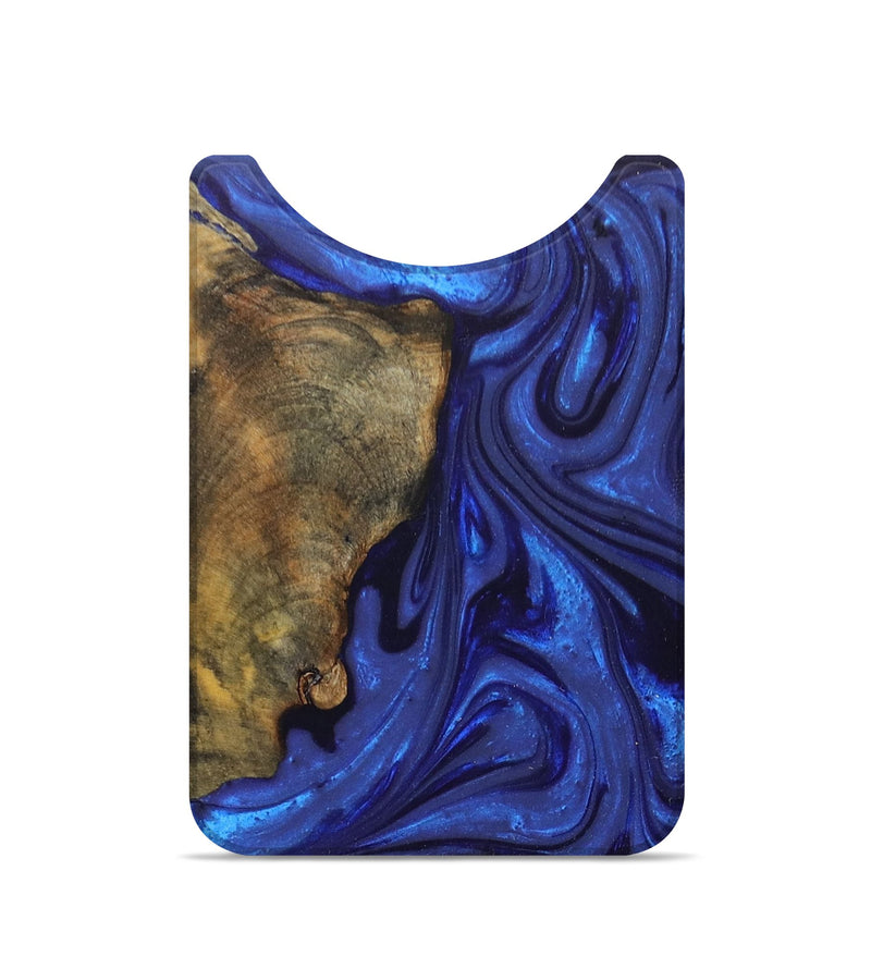 Live Edge Wood+Resin Wallet - Allen (Blue, 674546)