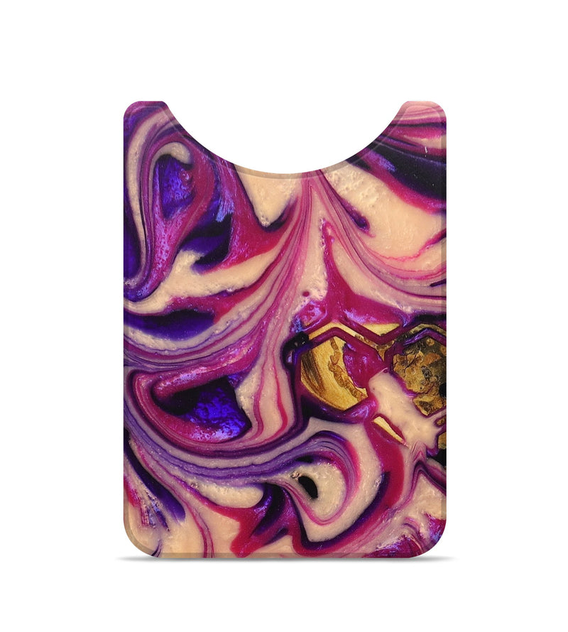 Live Edge Wood+Resin Wallet - Rick (Purple, 674547)