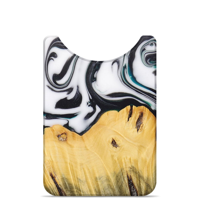 Live Edge Wood+Resin Wallet - Armando (Black & White, 674550)