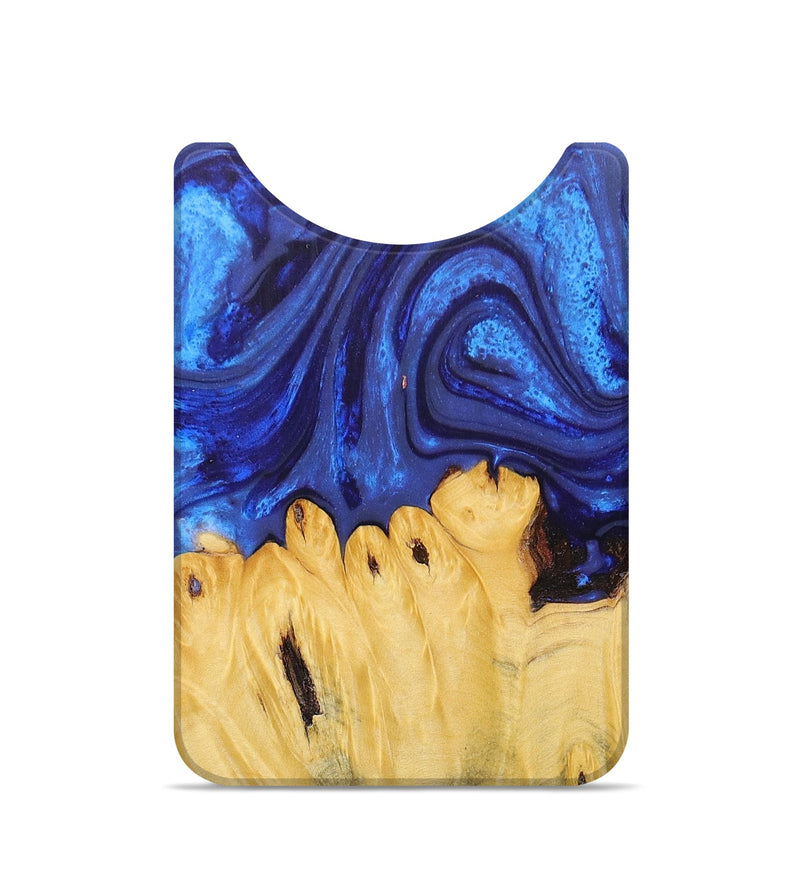 Live Edge Wood+Resin Wallet - Mikaela (Blue, 674553)