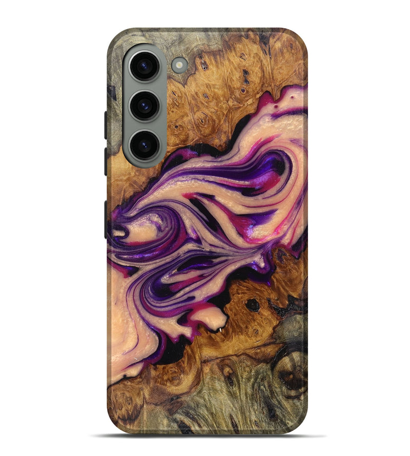 Galaxy S23 Plus Wood+Resin Live Edge Phone Case - Kailey (Purple, 674575)