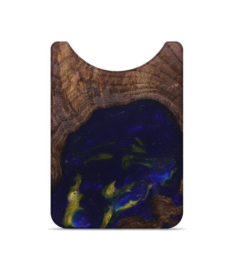 Live Edge Wood+Resin Wallet - Jeffery (Blue, 674583)