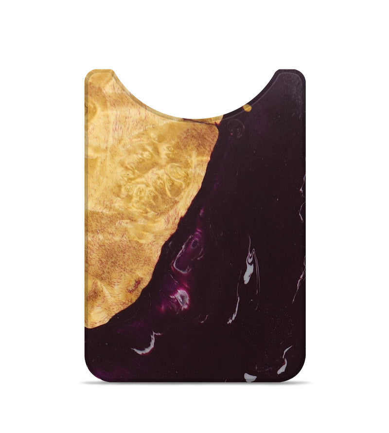 Live Edge Wood+Resin Wallet - Madalyn (Purple, 674587)