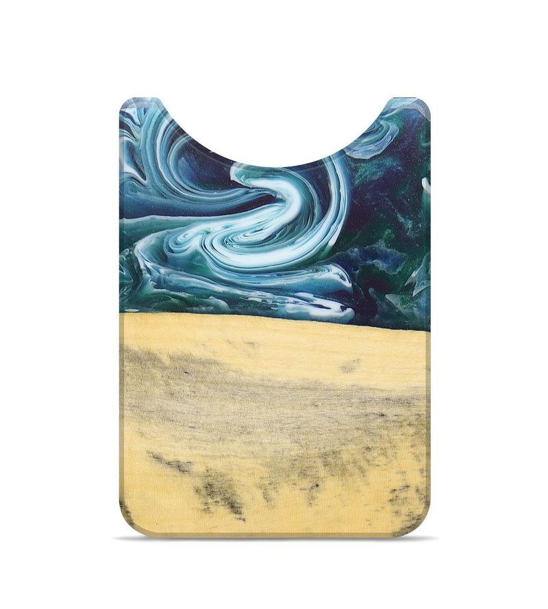 Live Edge Wood+Resin Wallet - Nancy (Green, 674591)