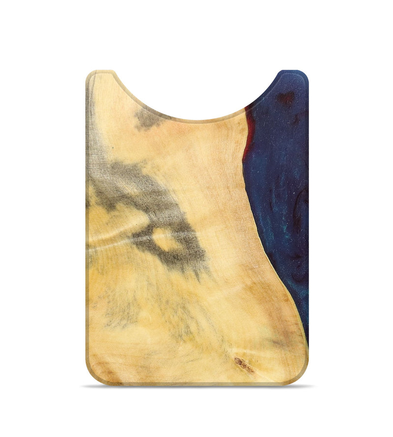 Live Edge Wood+Resin Wallet - Camden (Blue, 674593)