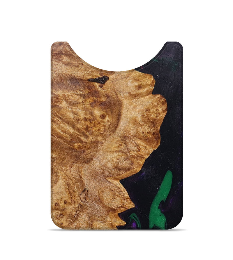 Live Edge Wood+Resin Wallet - Phyllis (Purple, 674594)