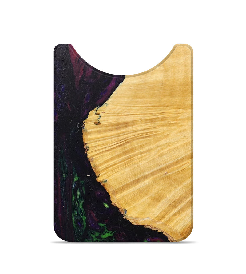 Live Edge Wood+Resin Wallet - Arlene (Purple, 674597)
