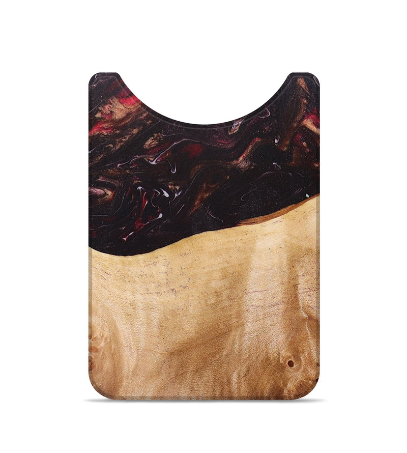 Live Edge Wood+Resin Wallet - Sammy (Red, 674599)
