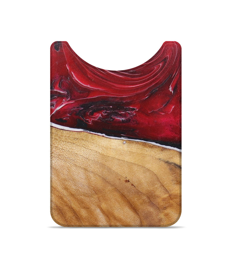 Live Edge Wood+Resin Wallet - Mable (Red, 674601)