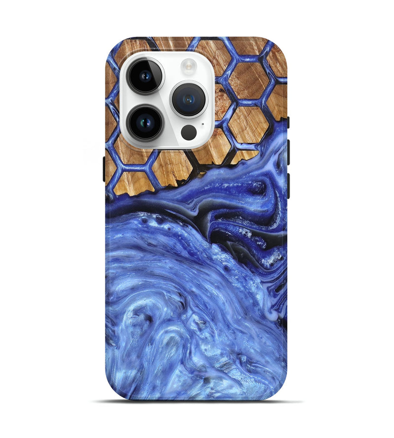 iPhone 15 Pro Wood+Resin Live Edge Phone Case - Vivian (Pattern, 674677)