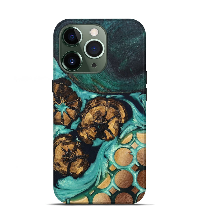 iPhone 13 Pro Wood+Resin Live Edge Phone Case - Christa (Pattern, 674707)