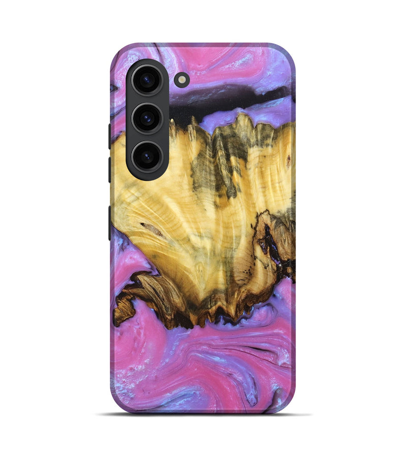 Galaxy S23 Wood+Resin Live Edge Phone Case - Mekhi (Purple, 674711)