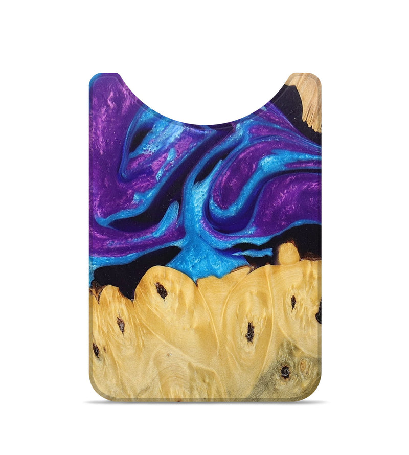 Live Edge Wood+Resin Wallet - Randi (Purple, 674731)