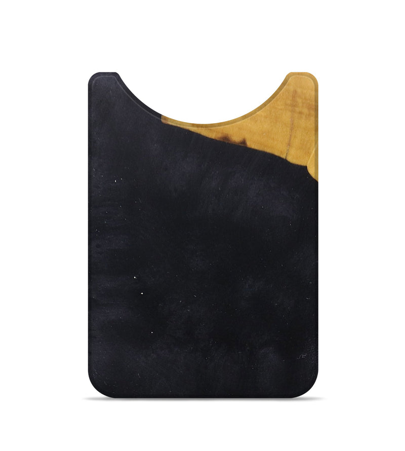Live Edge Wood+Resin Wallet - Emiliano (Pure Black, 674735)