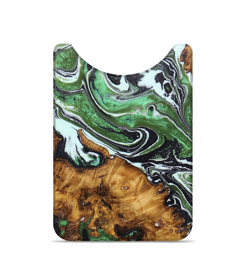 Live Edge Wood+Resin Wallet - Haisley (Green, 674745)
