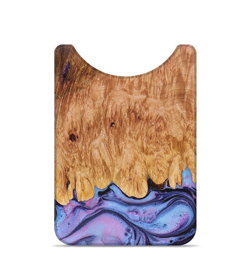 Live Edge Wood+Resin Wallet - Rylee (Purple, 674748)