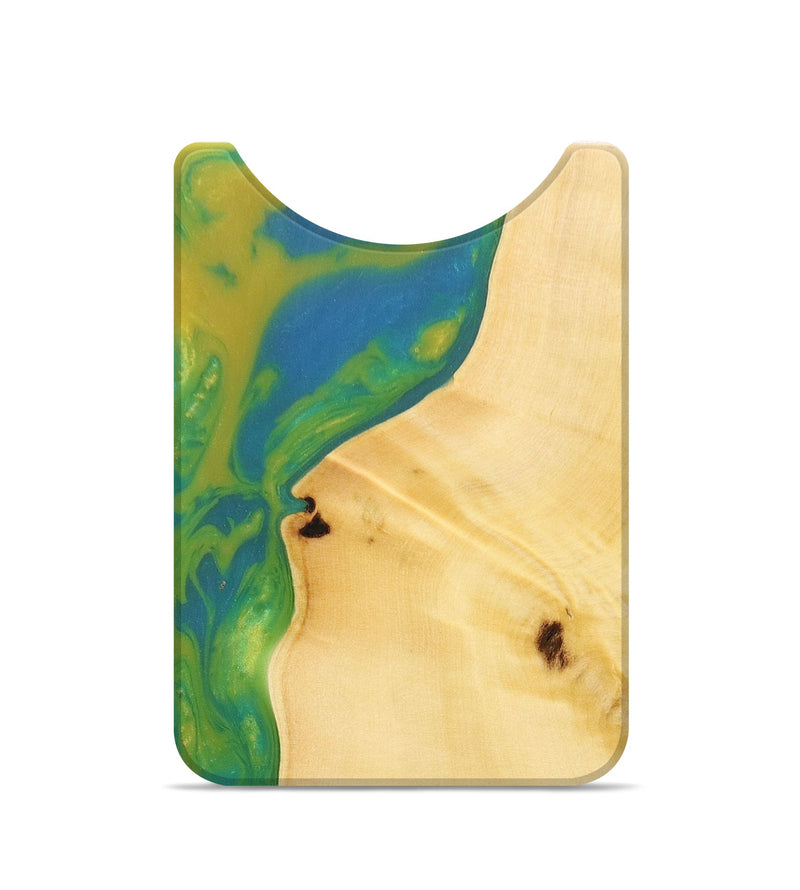 Live Edge Wood+Resin Wallet - Leigh (Green, 674766)