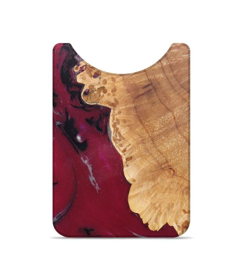 Live Edge Wood+Resin Wallet - Reign (Red, 674777)
