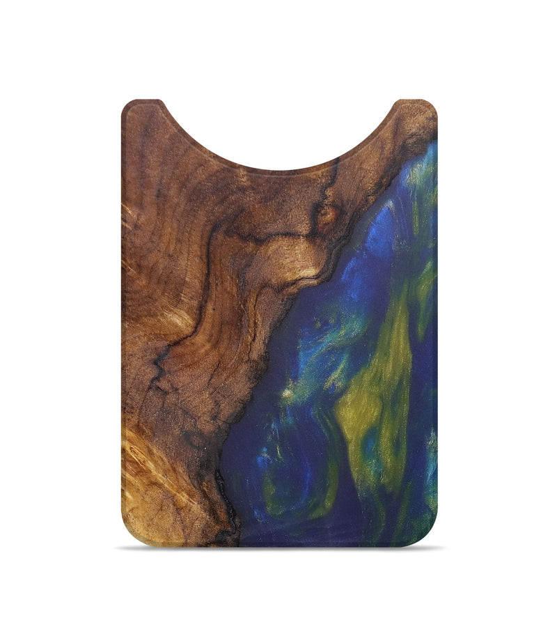 Live Edge Wood+Resin Wallet - Carlos (Blue, 674779)