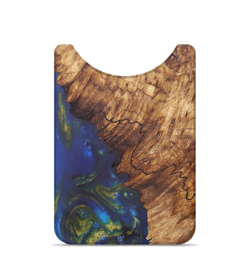 Live Edge Wood+Resin Wallet - Nikki (Blue, 674780)