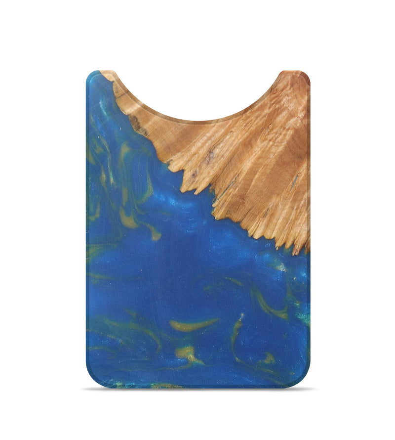 Live Edge Wood+Resin Wallet - Woodrow (Blue, 674782)