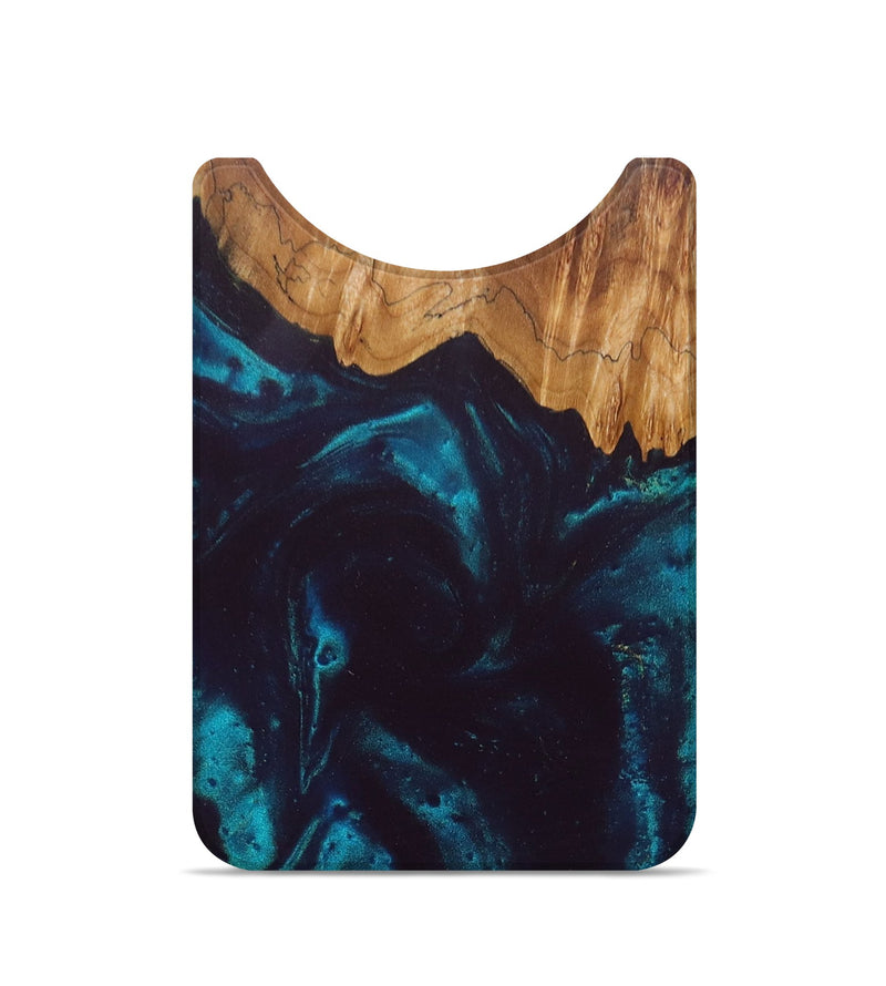 Live Edge Wood+Resin Wallet - Helen (Green, 674785)